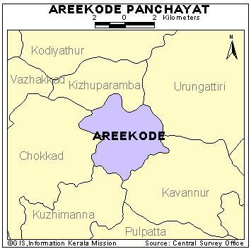 Areekode Pachayat Map