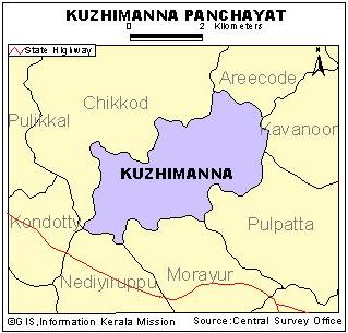Kuzhimanna Panchayat Map