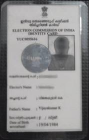 Kerala Voters ID Card